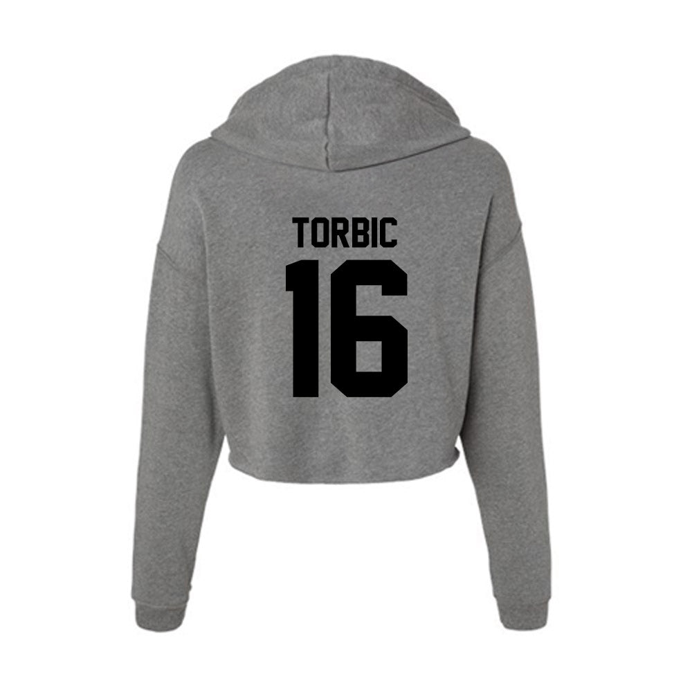 Wake Forest - NCAA Men's Soccer : Joel Torbic - Women's Crop Fleece Hoodie-1