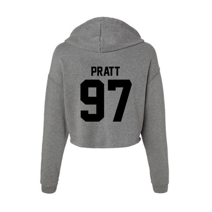 Wake Forest - NCAA Football : Josiah Pratt - Women's Crop Fleece Hoodie-1