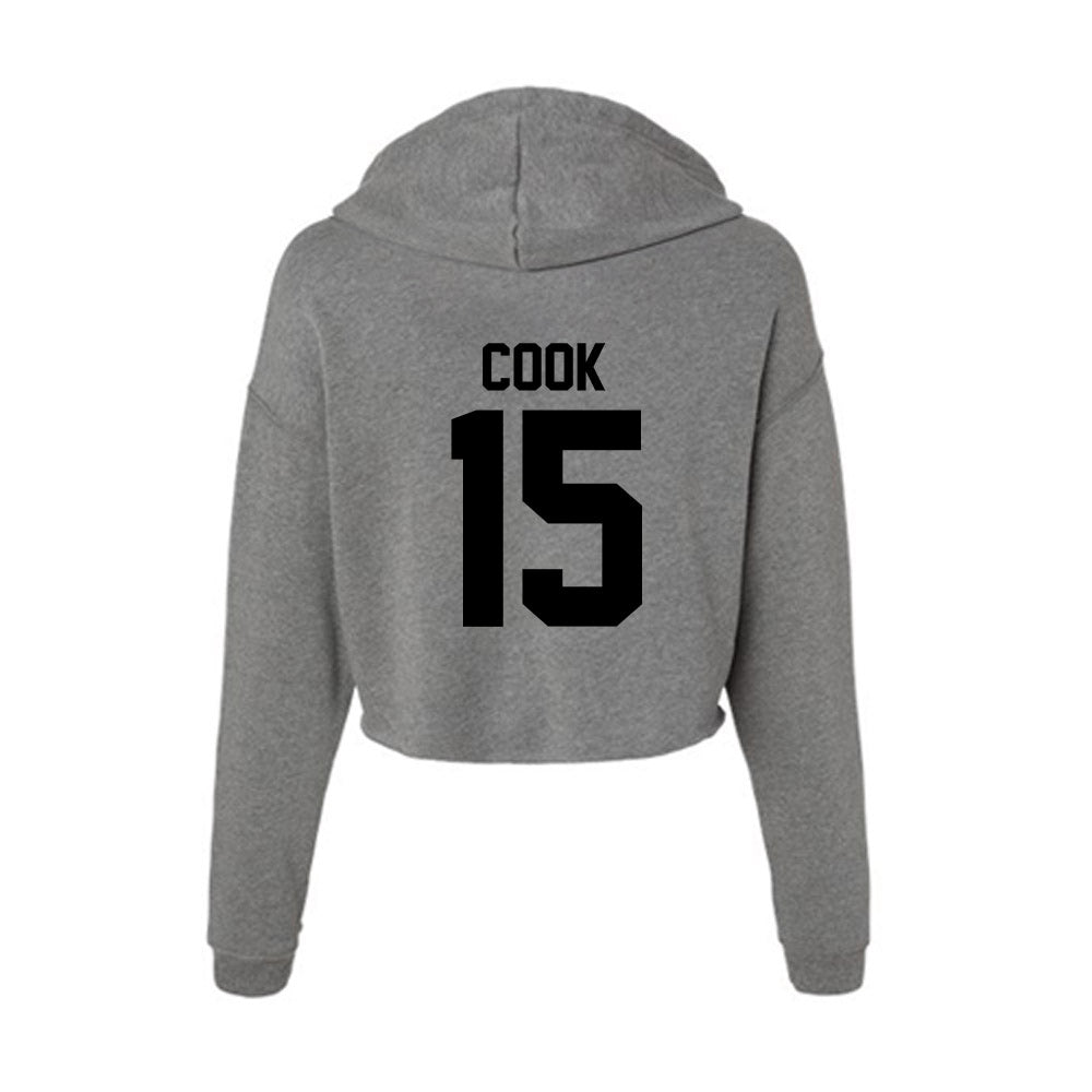 Wake Forest - NCAA Football : Devin Cook - Women's Crop Fleece Hoodie-1