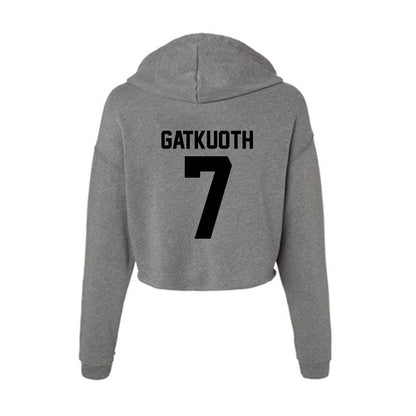 Wake Forest - NCAA Football : Nuer Gatkuoth - Women's Crop Fleece Hoodie-1