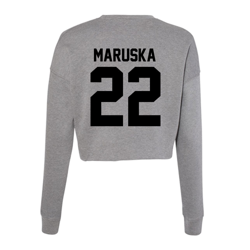 Wake Forest - NCAA Women's Volleyball : Sahara Maruska - Women's Cropped Crew Fleece-1