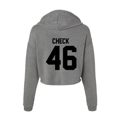 Wake Forest - NCAA Football : Kevin Check - Women's Crop Fleece Hoodie-1