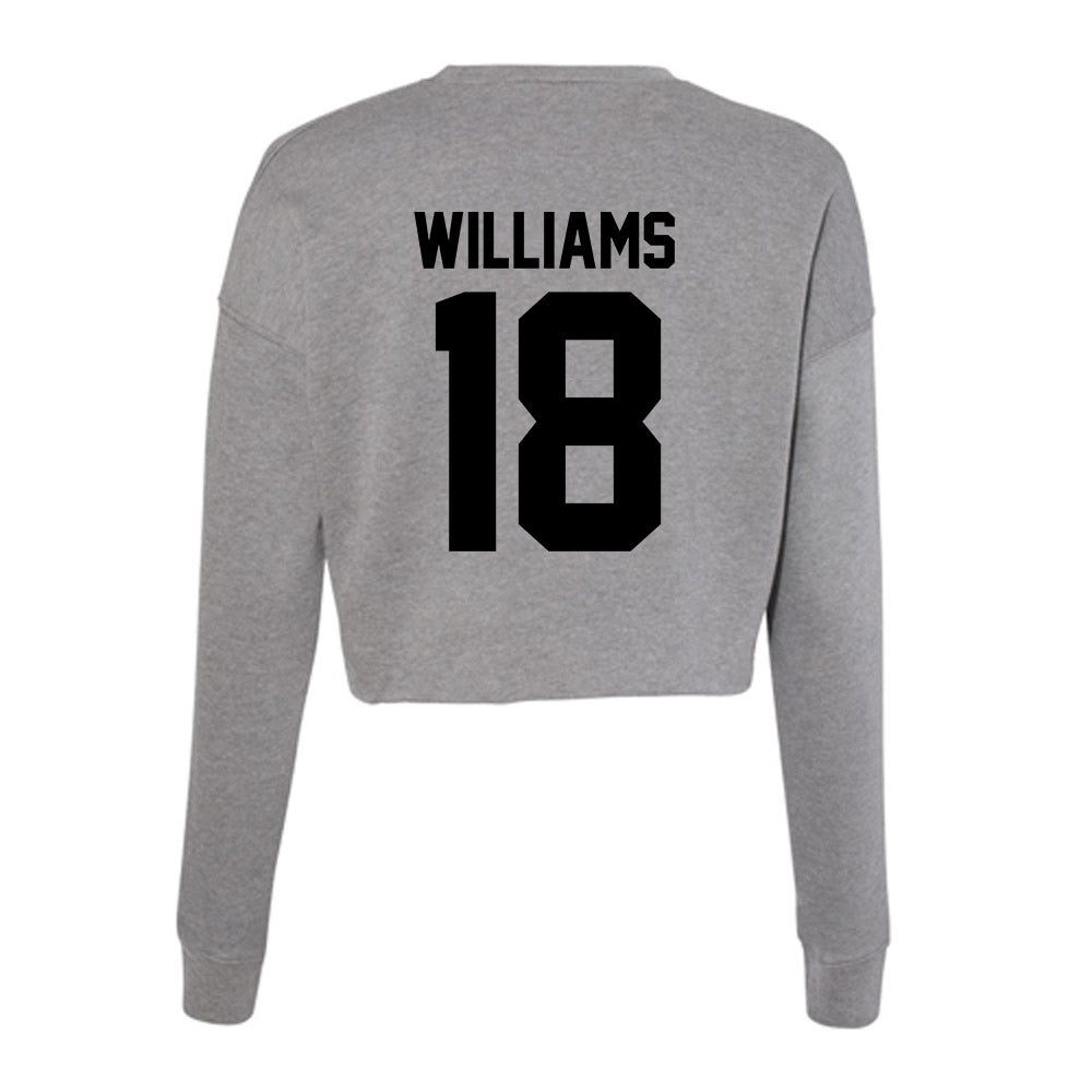 Wake Forest - NCAA Football : BJ Williams - Women's Cropped Crew Fleece-1