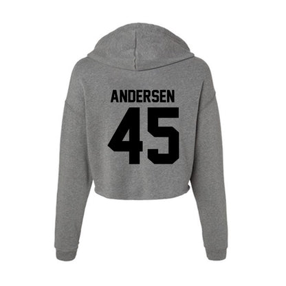 Wake Forest - NCAA Football : Nick Andersen - Women's Crop Fleece Hoodie-1