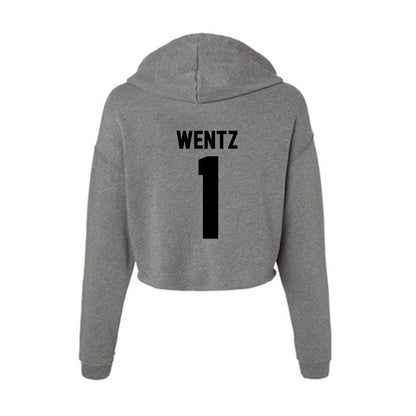 Wake Forest - NCAA Baseball : Dalton Wentz - Women's Crop Fleece Hoodie-1