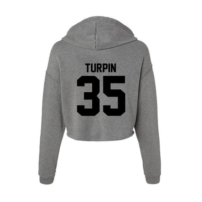 Wake Forest - NCAA Football : Myles Turpin - Women's Crop Fleece Hoodie-1