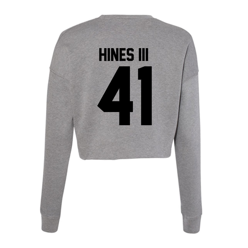 Wake Forest - NCAA Football : Andrew Hines III - Women's Cropped Crew Fleece-1