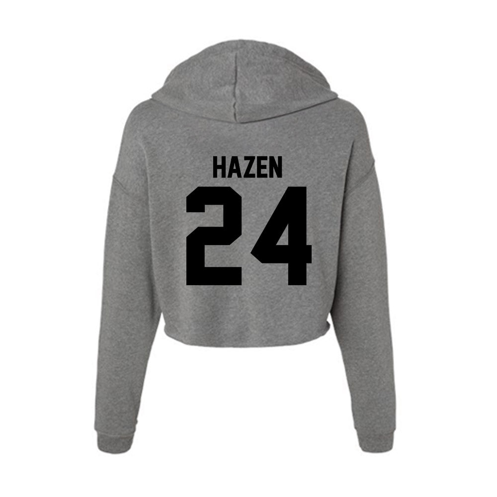 Wake Forest - NCAA Football : Dylan Hazen - Women's Crop Fleece Hoodie-1