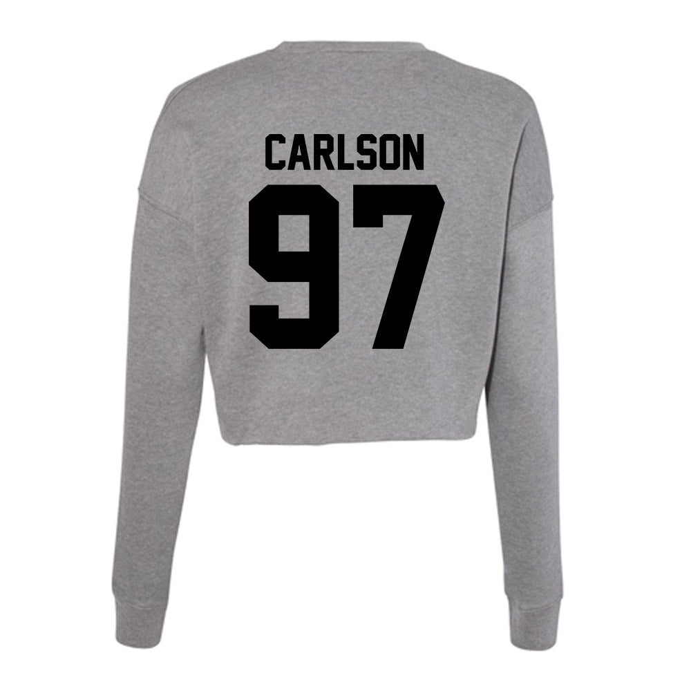 Wake Forest - NCAA Football : Caleb Carlson - Women's Cropped Crew Fleece-1