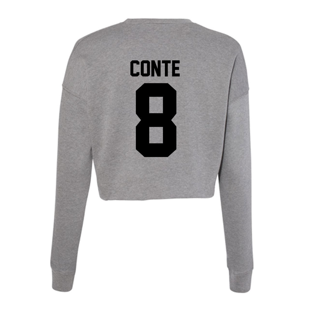 Wake Forest - NCAA Baseball : Matt Conte - Women's Cropped Crew Fleece-1