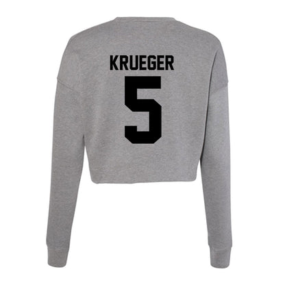 Wake Forest - NCAA Men's Soccer : Daniel Krueger - Women's Cropped Crew Fleece-1