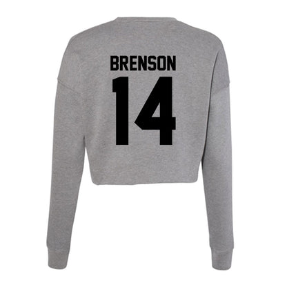 Wake Forest - NCAA Football : Chevalier Brenson - Women's Cropped Crew Fleece-1