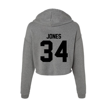 Wake Forest - NCAA Football : Darius Jones - Women's Crop Fleece Hoodie-1