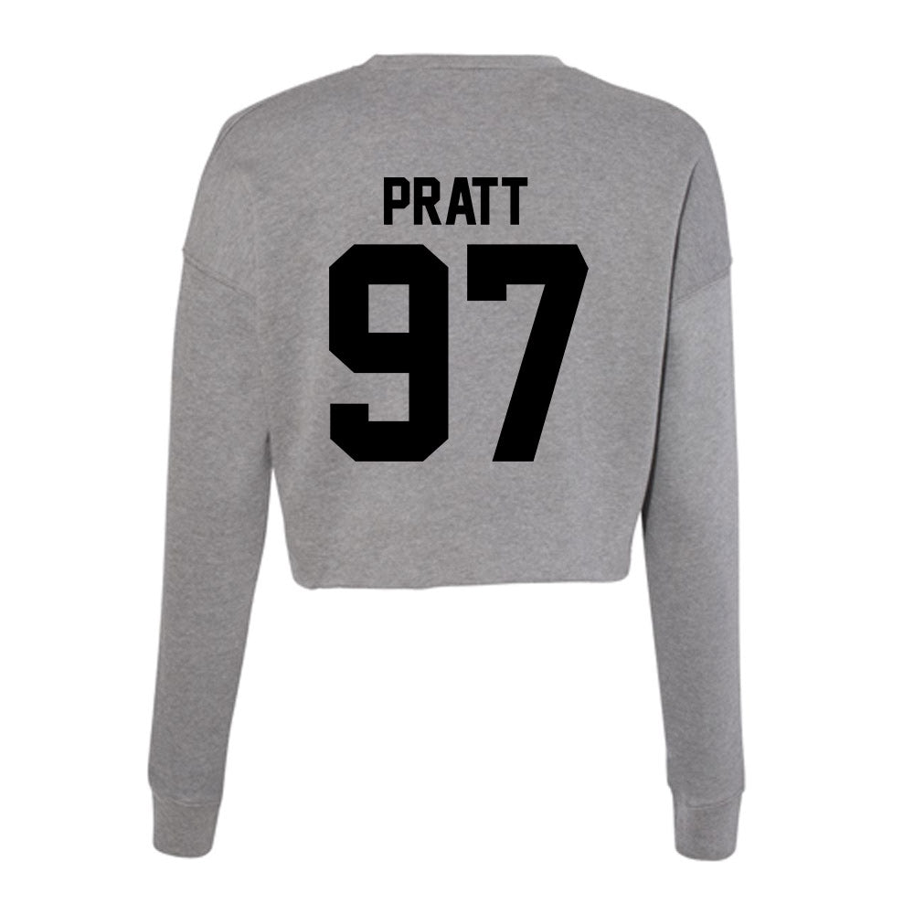 Wake Forest - NCAA Football : Josiah Pratt - Women's Cropped Crew Fleece-1