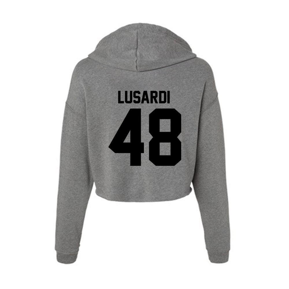 Wake Forest - NCAA Football : Matthew Lusardi - Women's Crop Fleece Hoodie-1