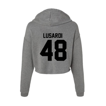 Wake Forest - NCAA Football : Matthew Lusardi - Women's Crop Fleece Hoodie-1