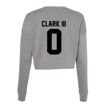 Wake Forest - NCAA Football : Ty Clark III - Women's Cropped Crew Fleece-1