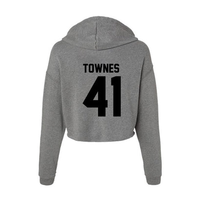 Wake Forest - NCAA Football : Kalil Townes - Women's Crop Fleece Hoodie-1