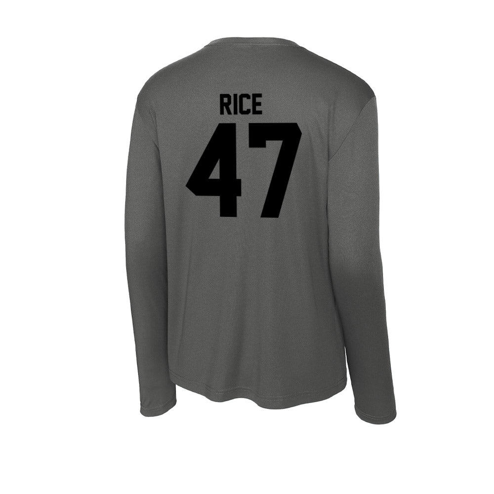 Wake Forest - NCAA Baseball : Cole Rice - Activewear Long Sleeve T-Shirt-1