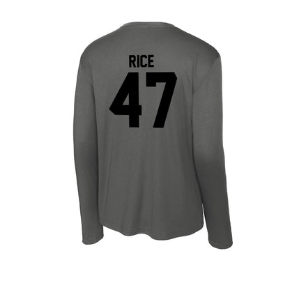 Wake Forest - NCAA Baseball : Cole Rice - Activewear Long Sleeve T-Shirt-1