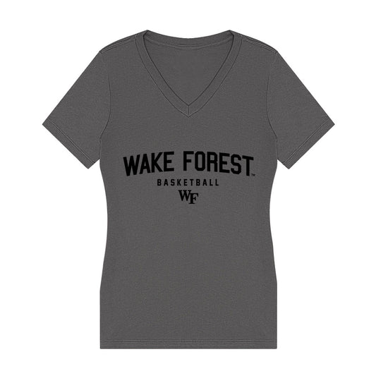 Wake Forest - NCAA Men's Basketball : Efton Reid - Women's V-Neck T-Shirt-0