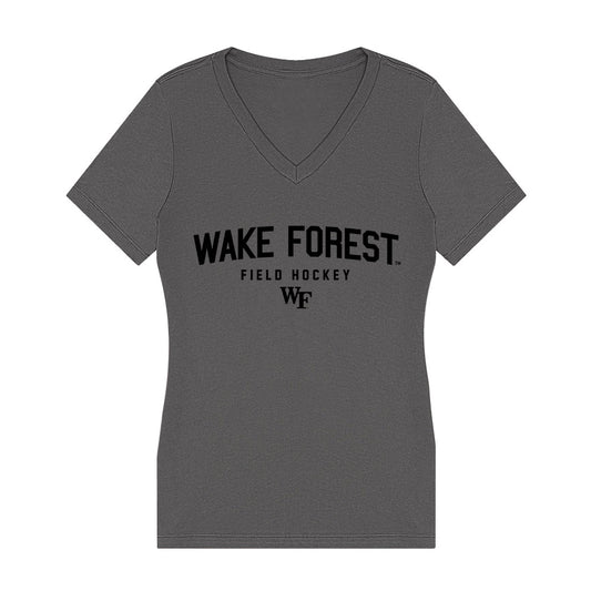 Wake Forest - NCAA Women's Field Hockey : Mia Montag - Women's V-Neck T-Shirt-0