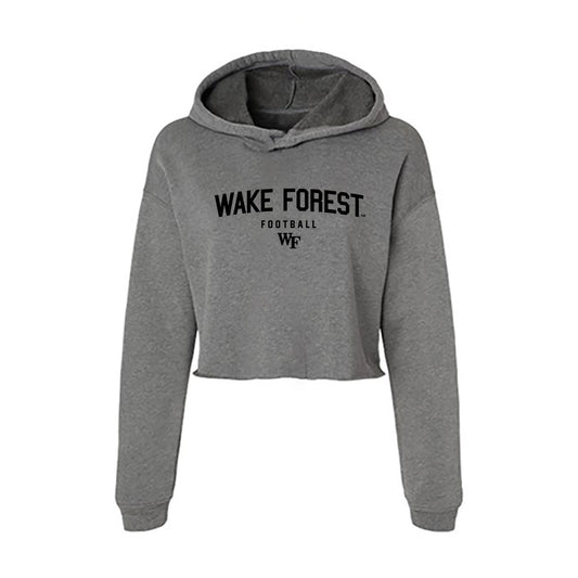 Wake Forest - NCAA Football : Jamarion Kennedy - Women's Crop Fleece Hoodie-0