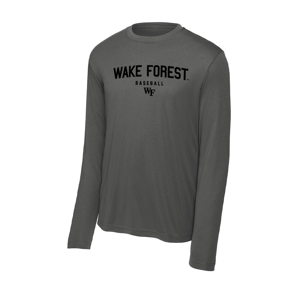 Wake Forest - NCAA Baseball : James Keenan - Activewear Long Sleeve T-Shirt-0