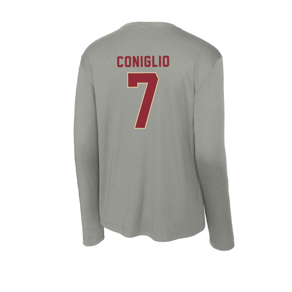 Boston College - NCAA Football : Jake Coniglio - Activewear Long Sleeve T-Shirt-1