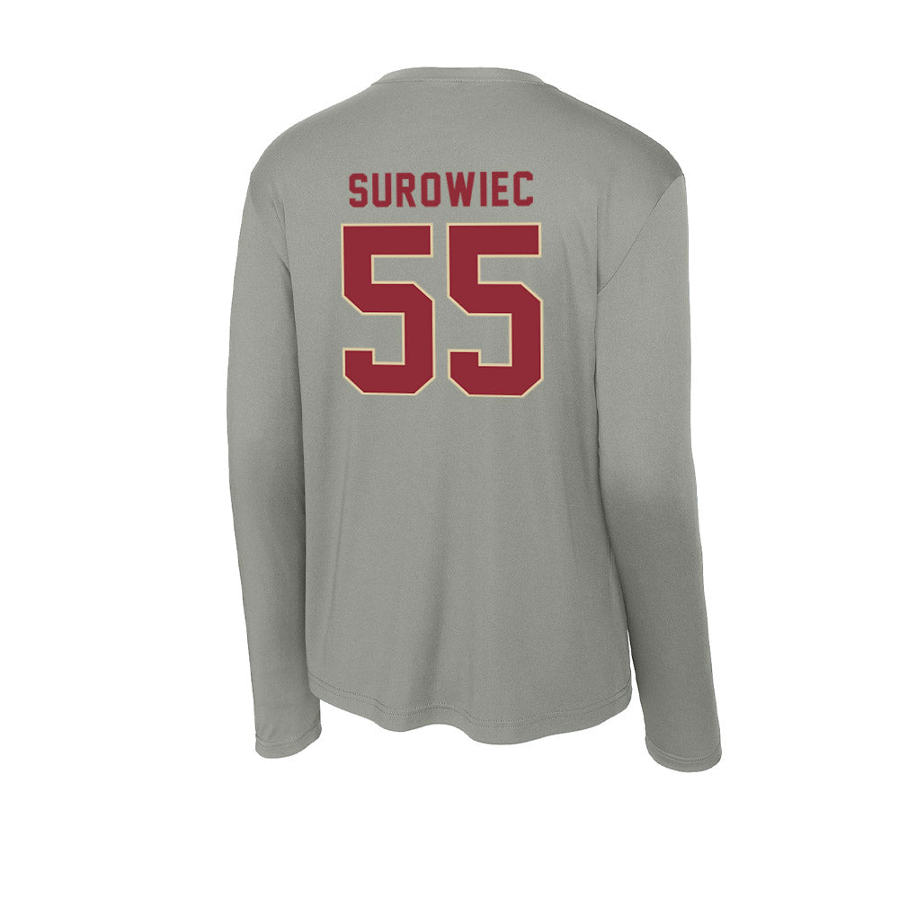 Boston College - NCAA Baseball : Daniel Surowiec - Activewear Long Sleeve T-Shirt-1