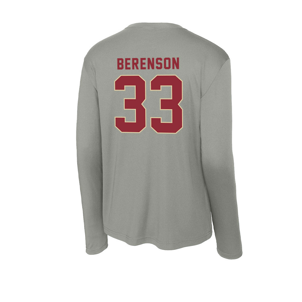 Boston College - NCAA Baseball : Logan Berenson - Activewear Long Sleeve T-Shirt-1