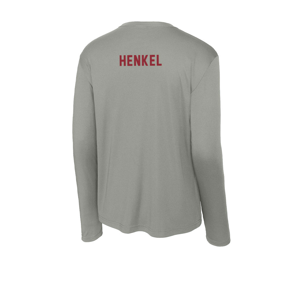Boston College - NCAA Men's Swimming & Diving : Bryce Henkel - Activewear Long Sleeve T-Shirt-1
