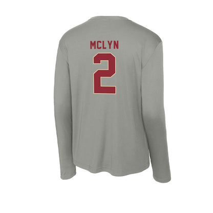 Boston College - NCAA Women's Soccer : Aasha McLyn - Activewear Long Sleeve T-Shirt-1