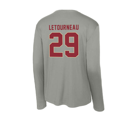 Boston College - NCAA Men's Ice Hockey : Dean Letourneau - Activewear Long Sleeve T-Shirt-1