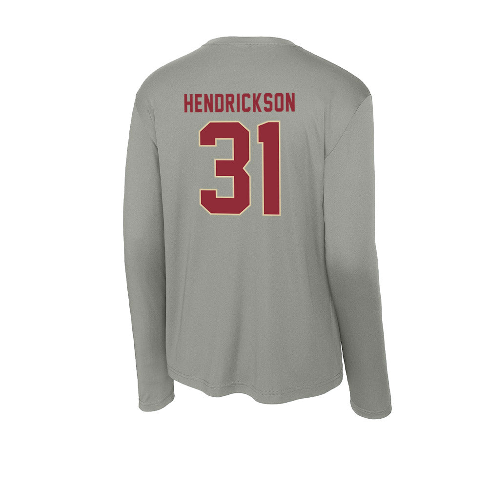 Boston College - NCAA Baseball : Carter Hendrickson - Activewear Long Sleeve T-Shirt-1