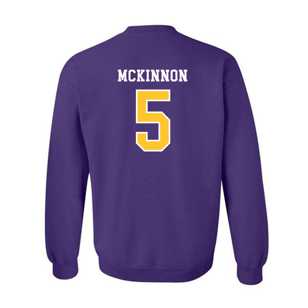 Montevallo - NCAA Men's Basketball : Devon Mckinnon - Crewneck Sweatshirt-1