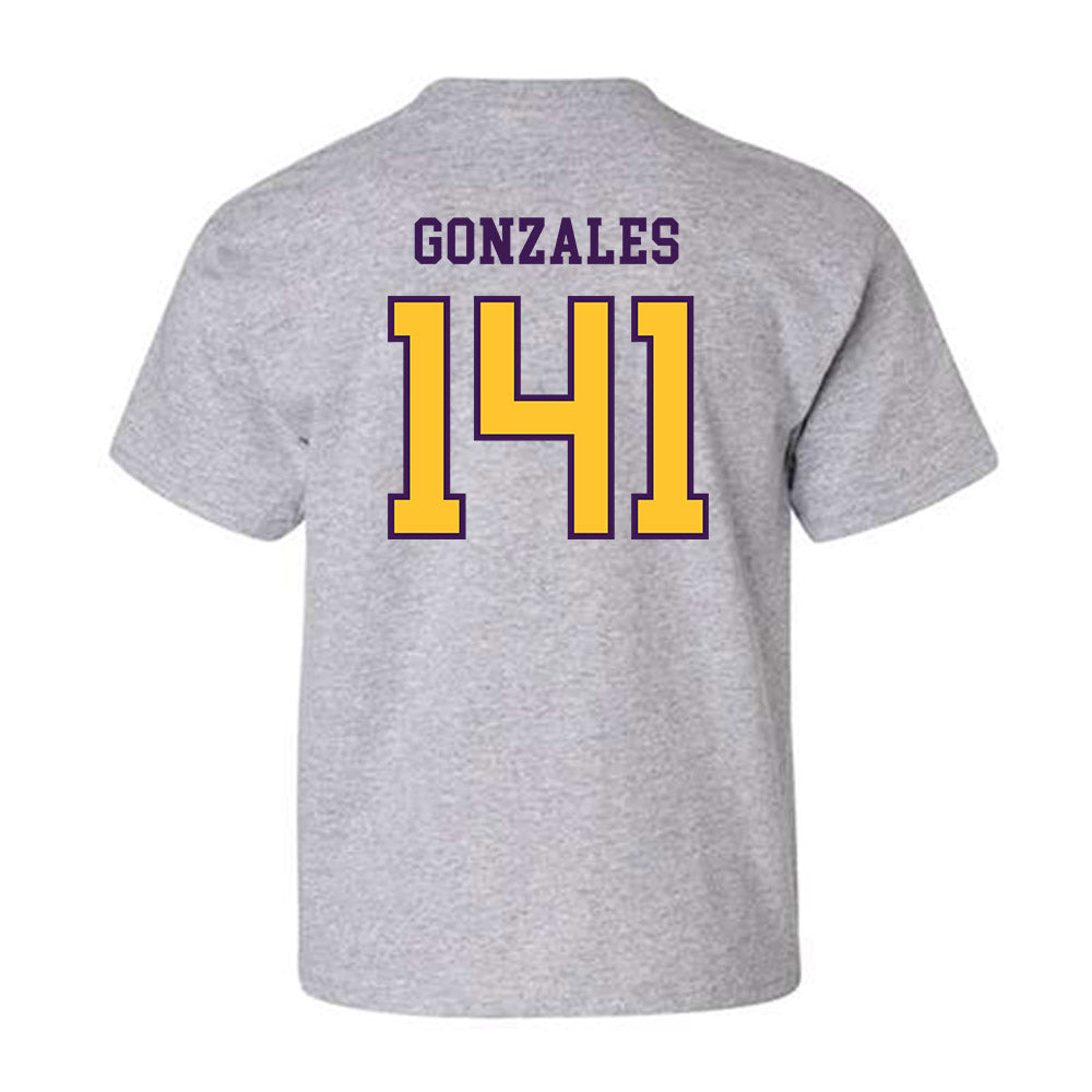 Montevallo - NCAA Wrestling : Manuel Gonzales - Youth T-Shirt-1