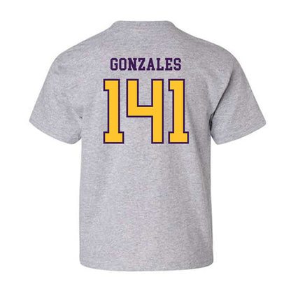 Montevallo - NCAA Wrestling : Manuel Gonzales - Youth T-Shirt-1