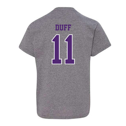Truman - NCAA Men's Basketball : Justin Duff - Classic Shersey Youth T-Shirt-1