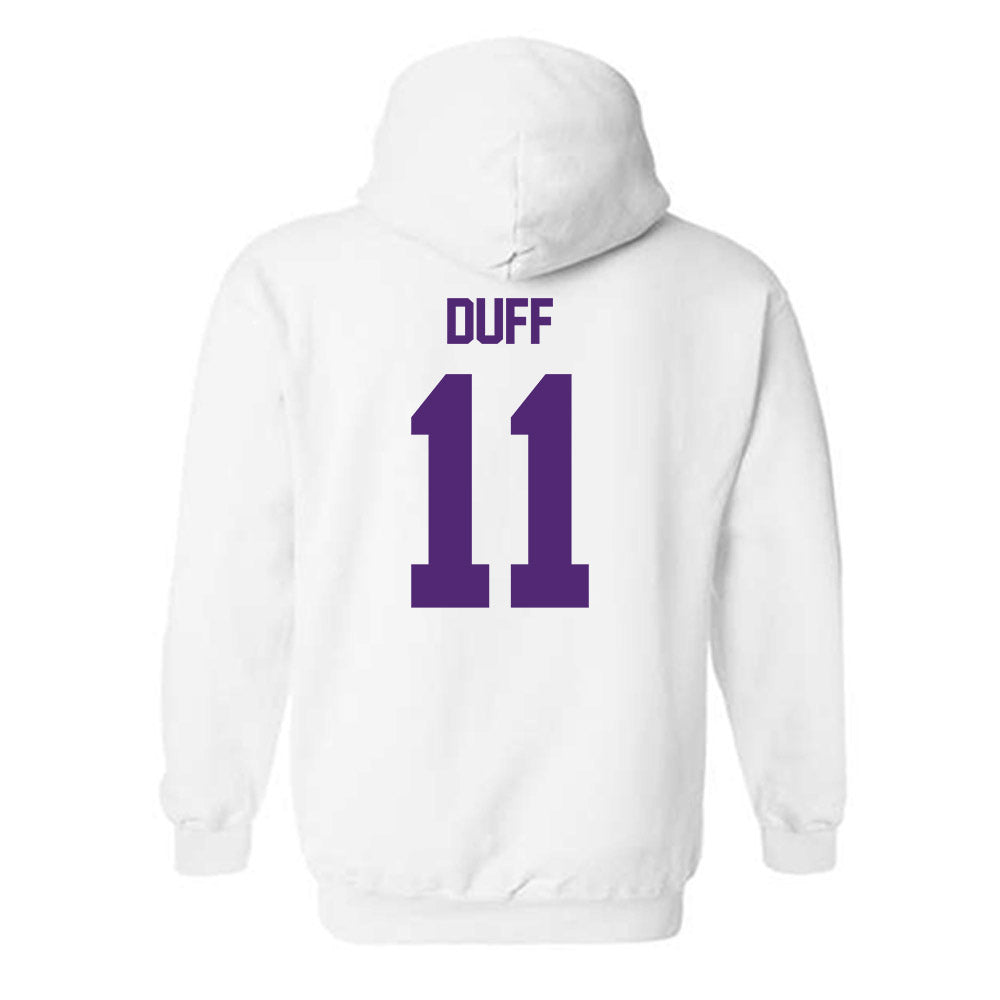 Truman - NCAA Men's Basketball : Justin Duff - Classic Shersey Hooded Sweatshirt-1