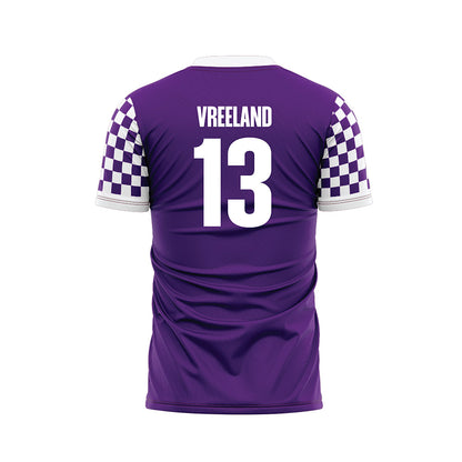 Truman - NCAA Men's Soccer : Peter Vreeland - Purple Soccer Jersey-1
