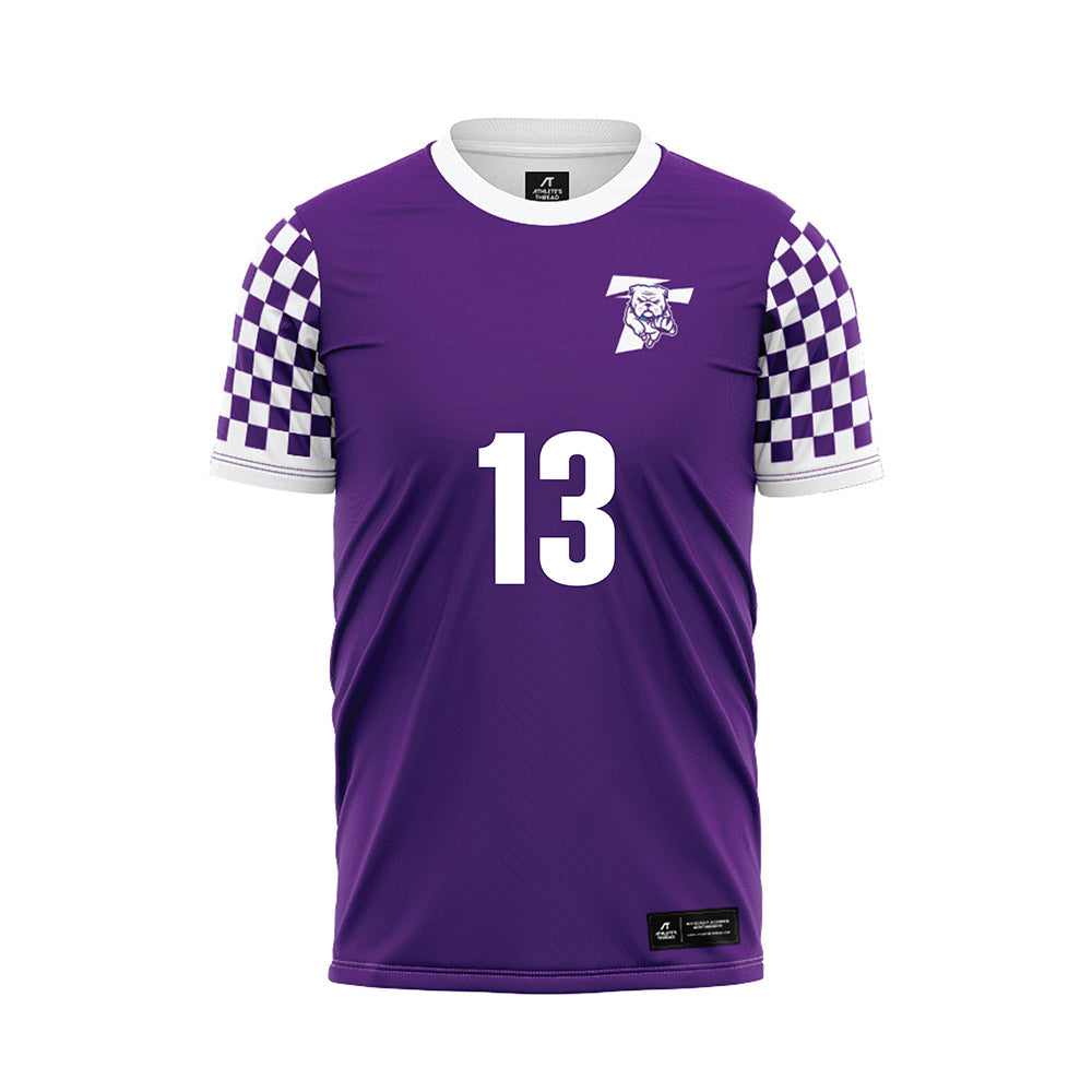 Truman - NCAA Men's Soccer : Peter Vreeland - Purple Soccer Jersey-0