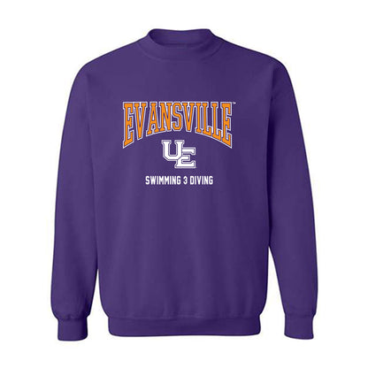 Evansville - NCAA Men's Swimming & Diving : Levi McKinney - Crewneck Sweatshirt-0