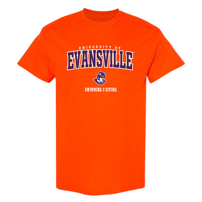 Evansville - NCAA Men's Swimming & Diving : Gabe Lett - T-Shirt-0