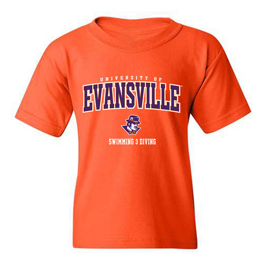 Evansville - NCAA Men's Swimming & Diving : Levi McKinney - Youth T-Shirt-0