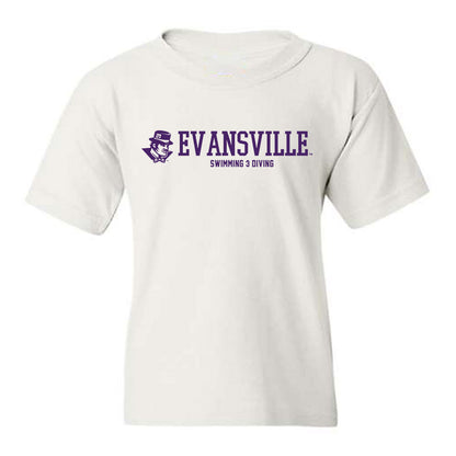 Evansville - NCAA Men's Swimming & Diving : Gabe Lett - Youth T-Shirt-0