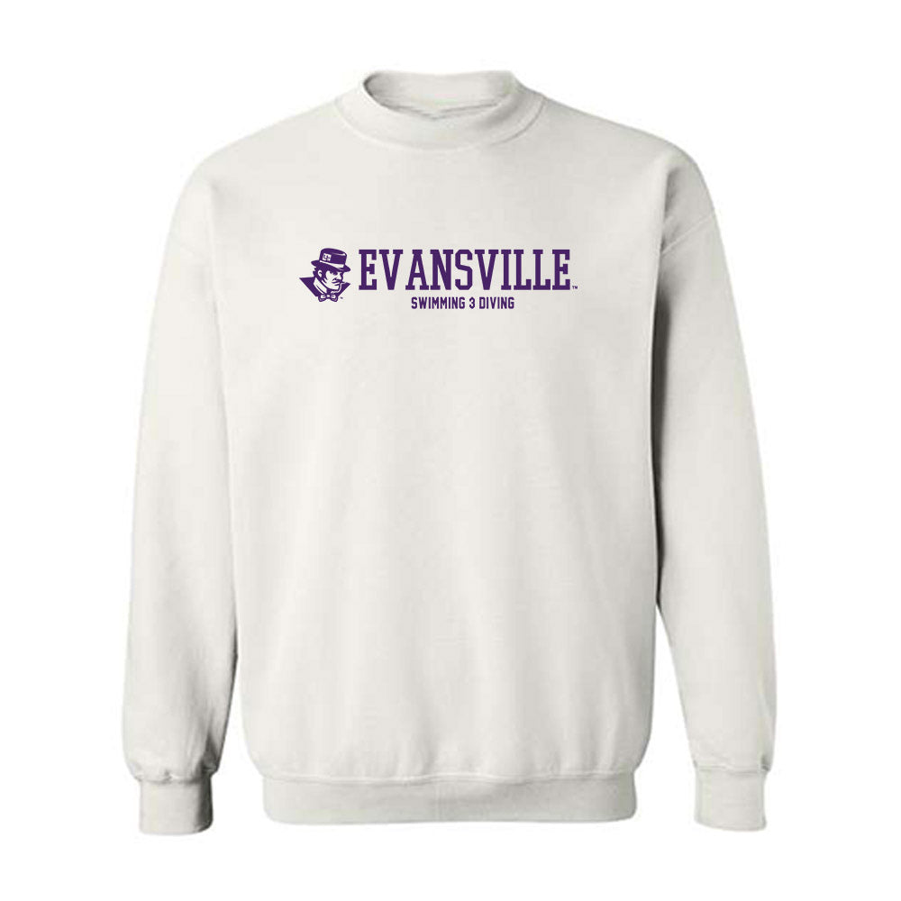 Evansville - NCAA Men's Swimming & Diving : Gabe Lett - Crewneck Sweatshirt-0