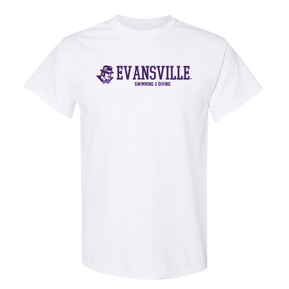 Evansville - NCAA Men's Swimming & Diving : Gabe Lett - T-Shirt-0