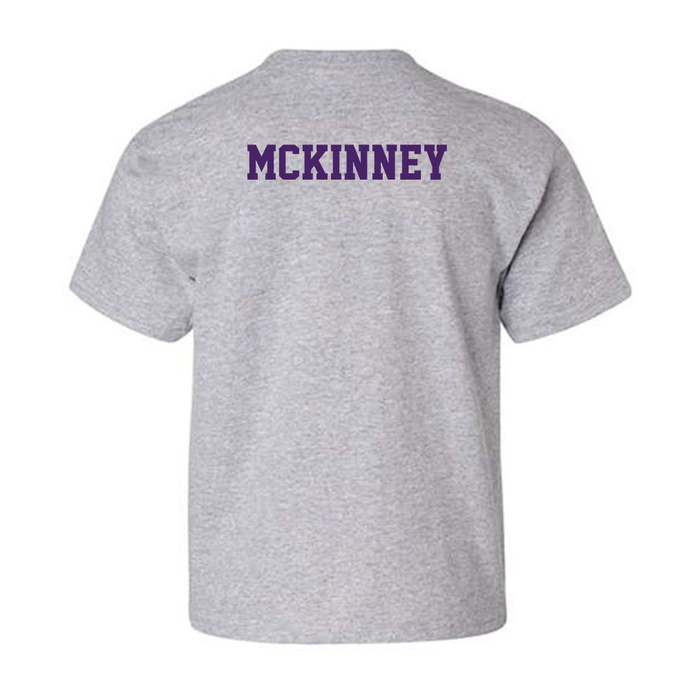 Evansville - NCAA Men's Swimming & Diving : Levi McKinney - Youth T-Shirt-1