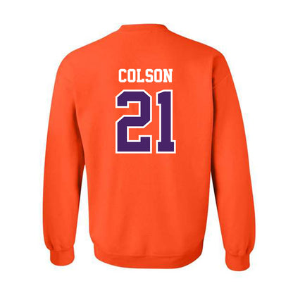 Evansville - NCAA Women's Soccer : Liv Colson - Crewneck Sweatshirt-1